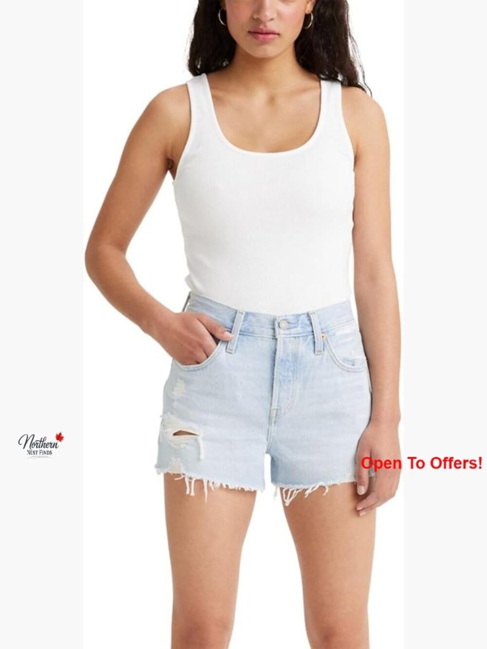 Essential Rib Tank Top, Supersoft Cotton, Sleeveless